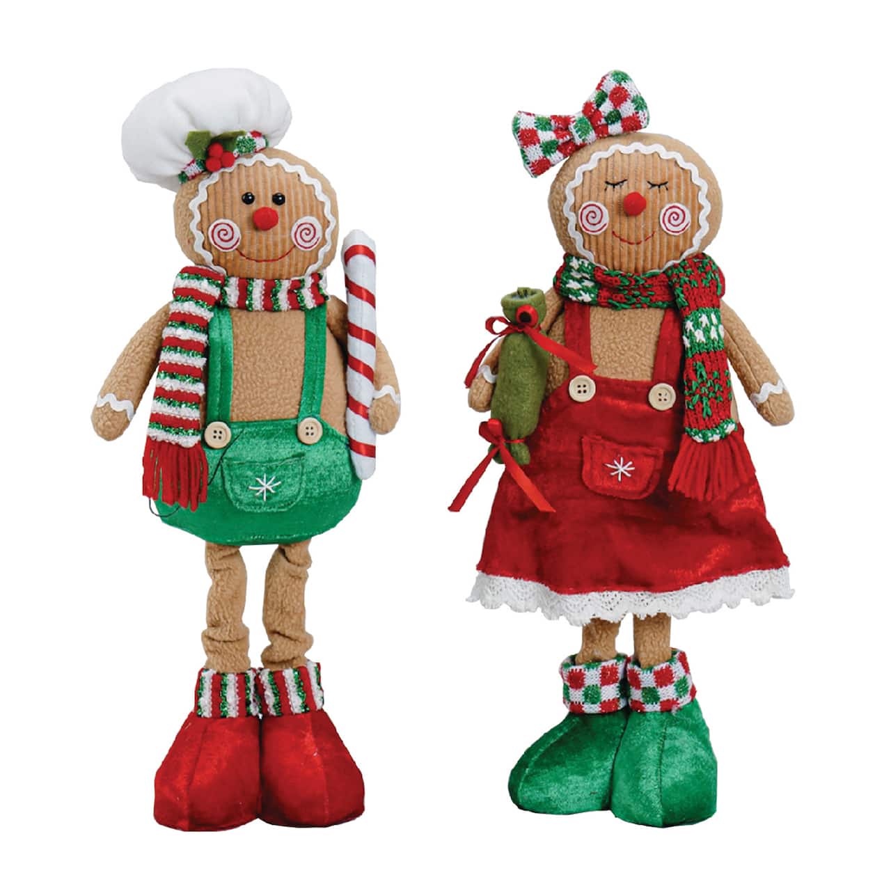 Santa's Workshop 15.5" Christmas Gingerbread Set